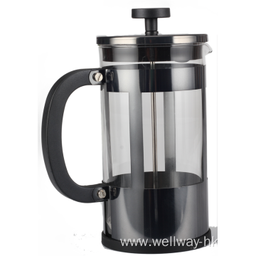 Borosilicate Glass French Press With Black Handle